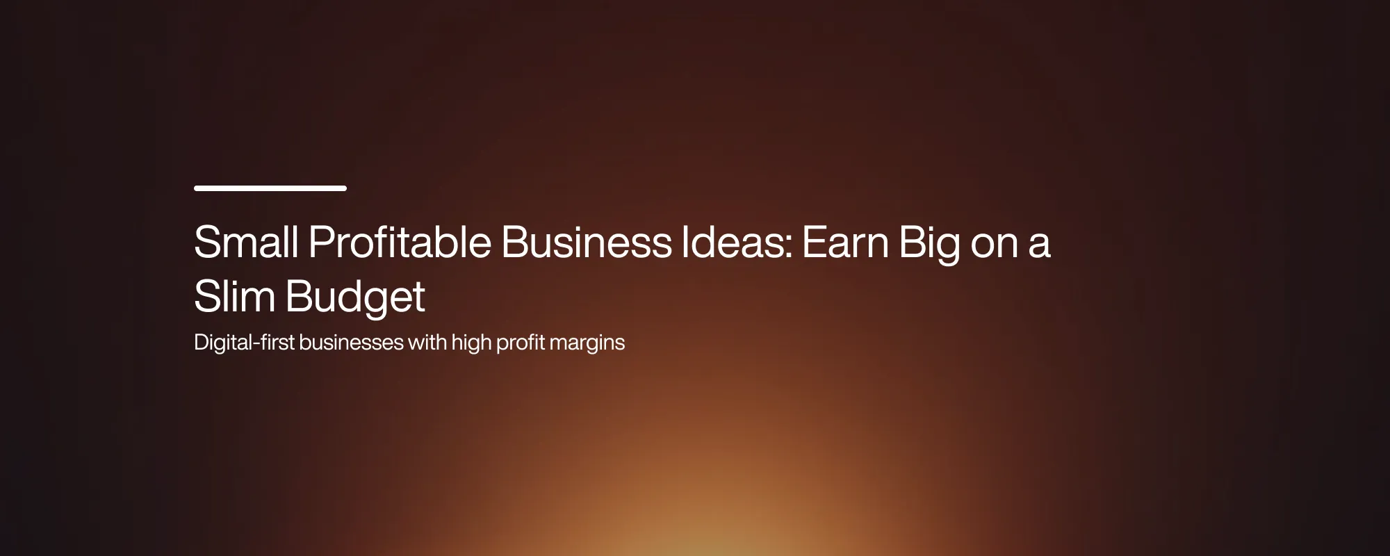 Cover image for Small Profitable Business Ideas: Earn Big on a Slim Budget
