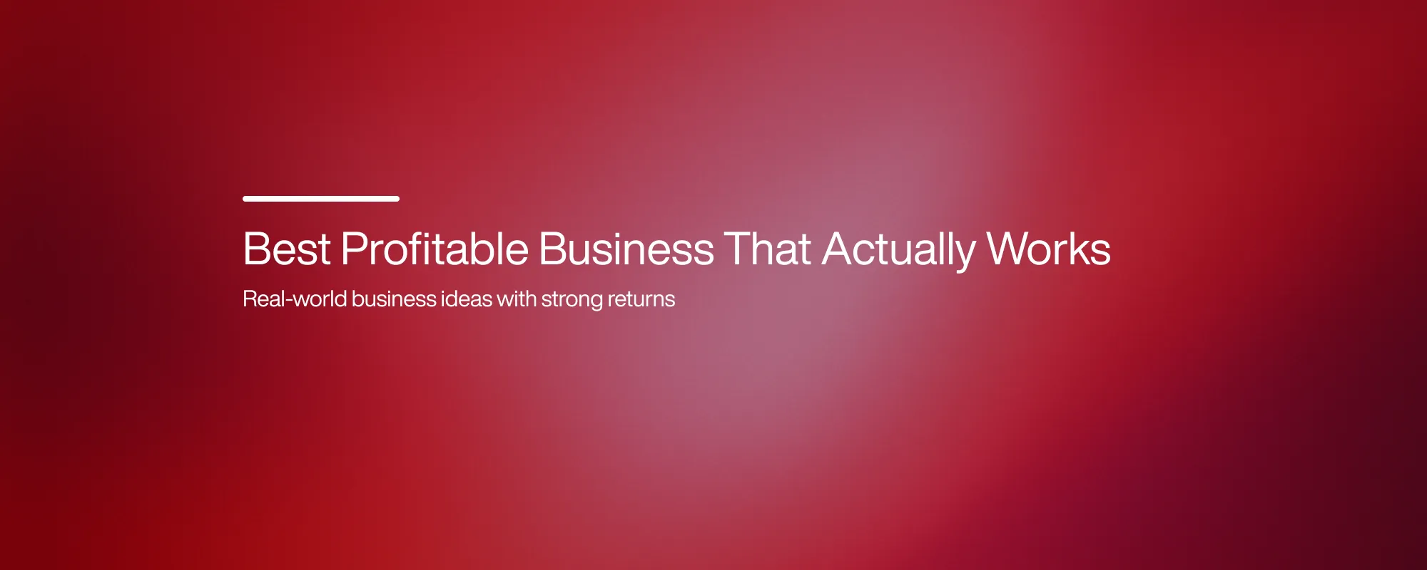 Cover image for Best Profitable Business That Actually Works 