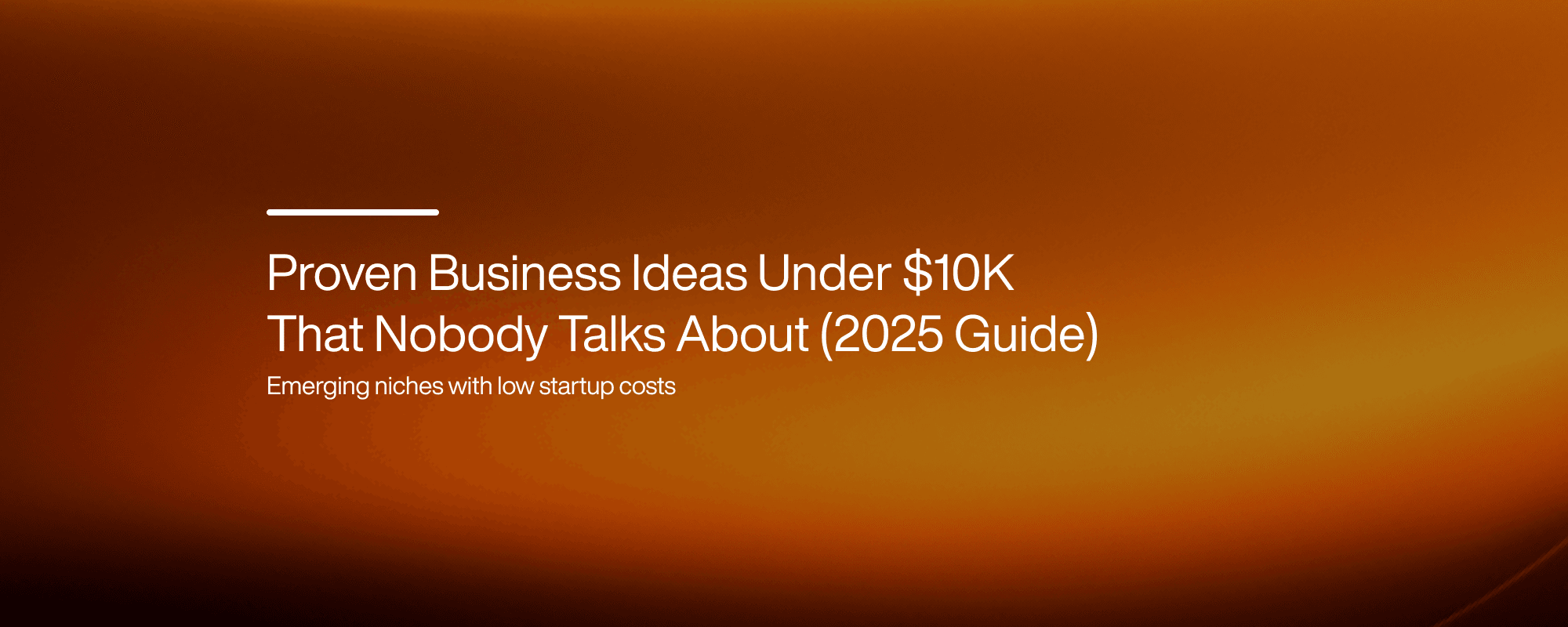 Cover image for Business Startups Under $10K: Proven Ideas