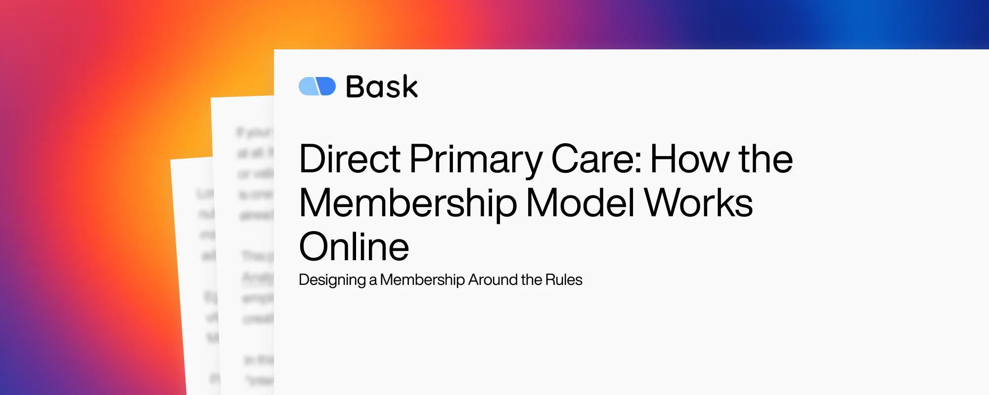 Cover image for Direct Primary Care: How the Membership Model Works Online