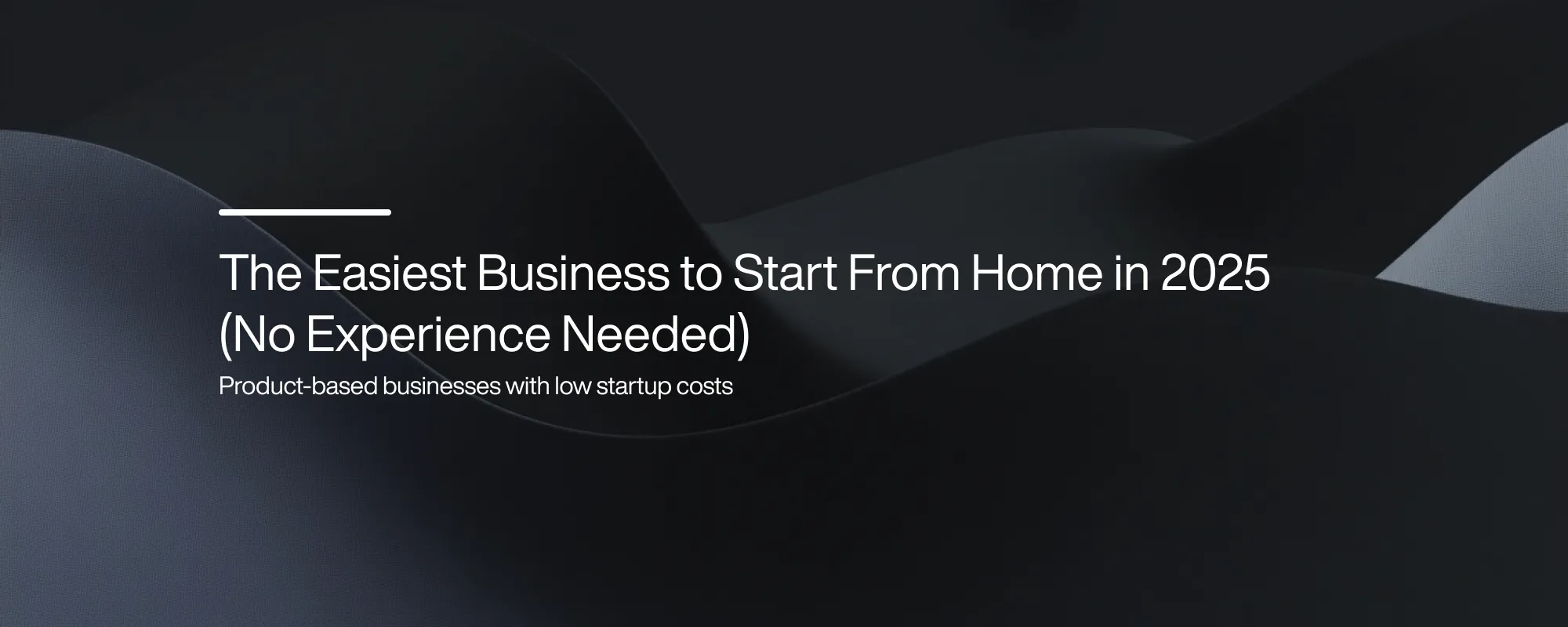 The Easiest Business to Start From Home in 2025 (No Experience Needed)