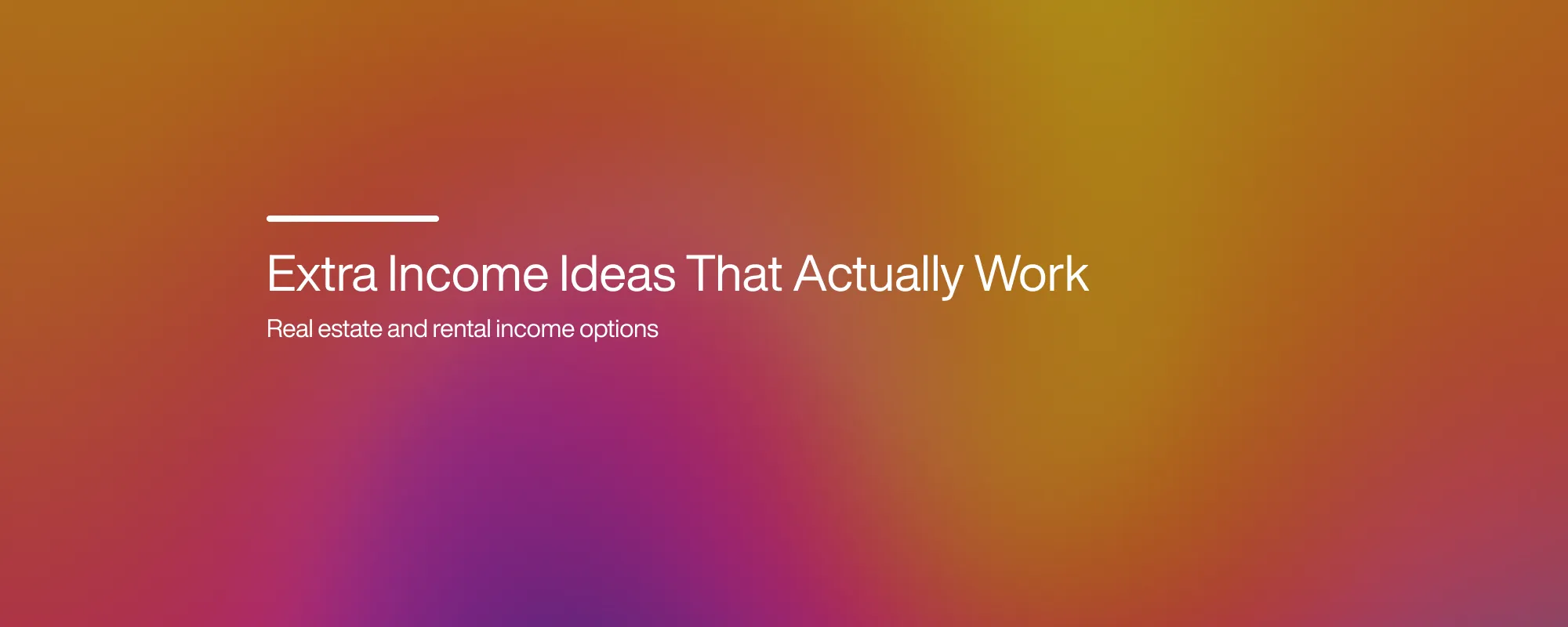 Cover image for Extra Income Ideas That Actually Work