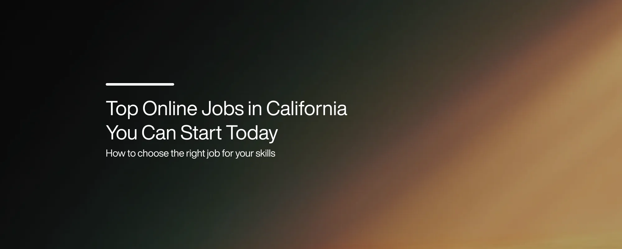Cover image for Top Online Jobs in California You Can Start Today