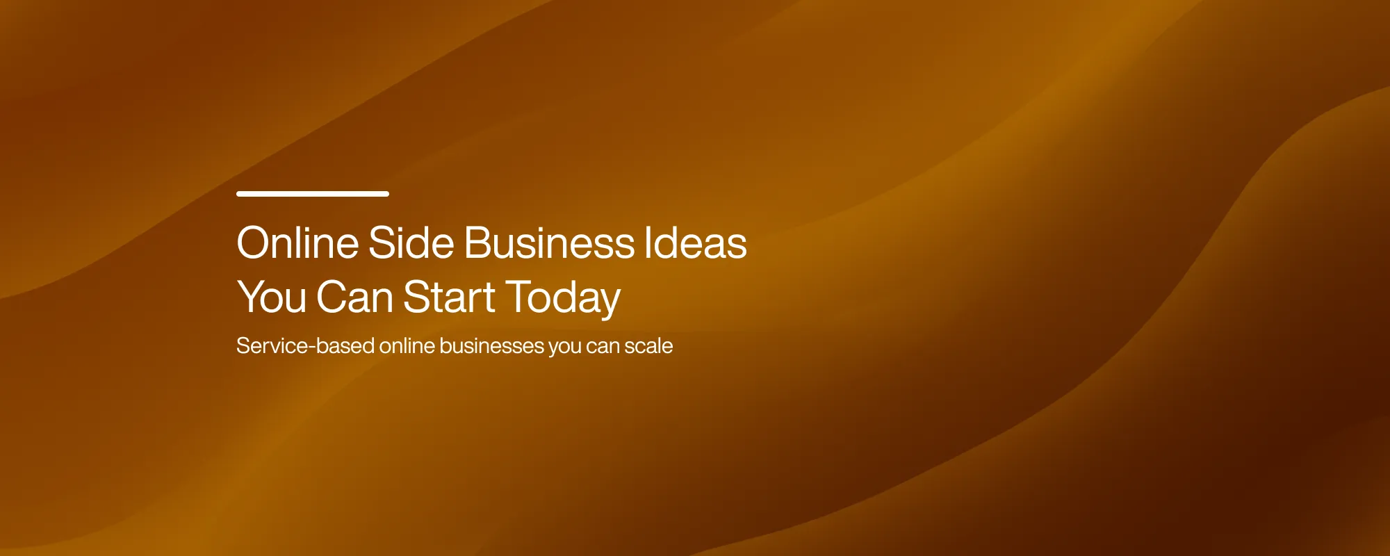 Online Side Business Ideas You Can Start Today