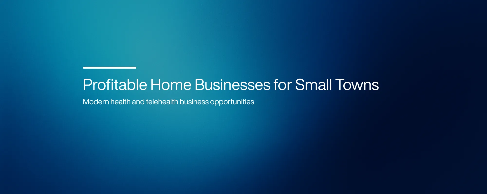 Cover image for Profitable Home Businesses for Small Towns