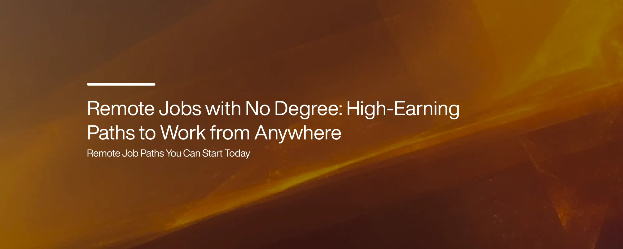 Cover image for Remote Jobs with No Degree: High-Earning Career Paths
