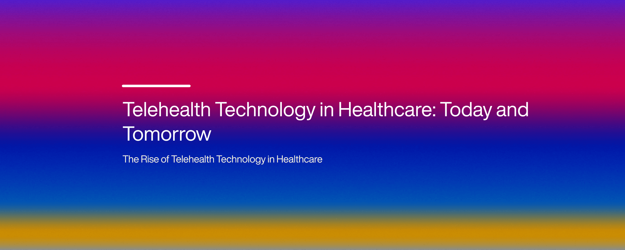 Cover image for Telehealth Technology in Healthcare: Today and Tomorrow