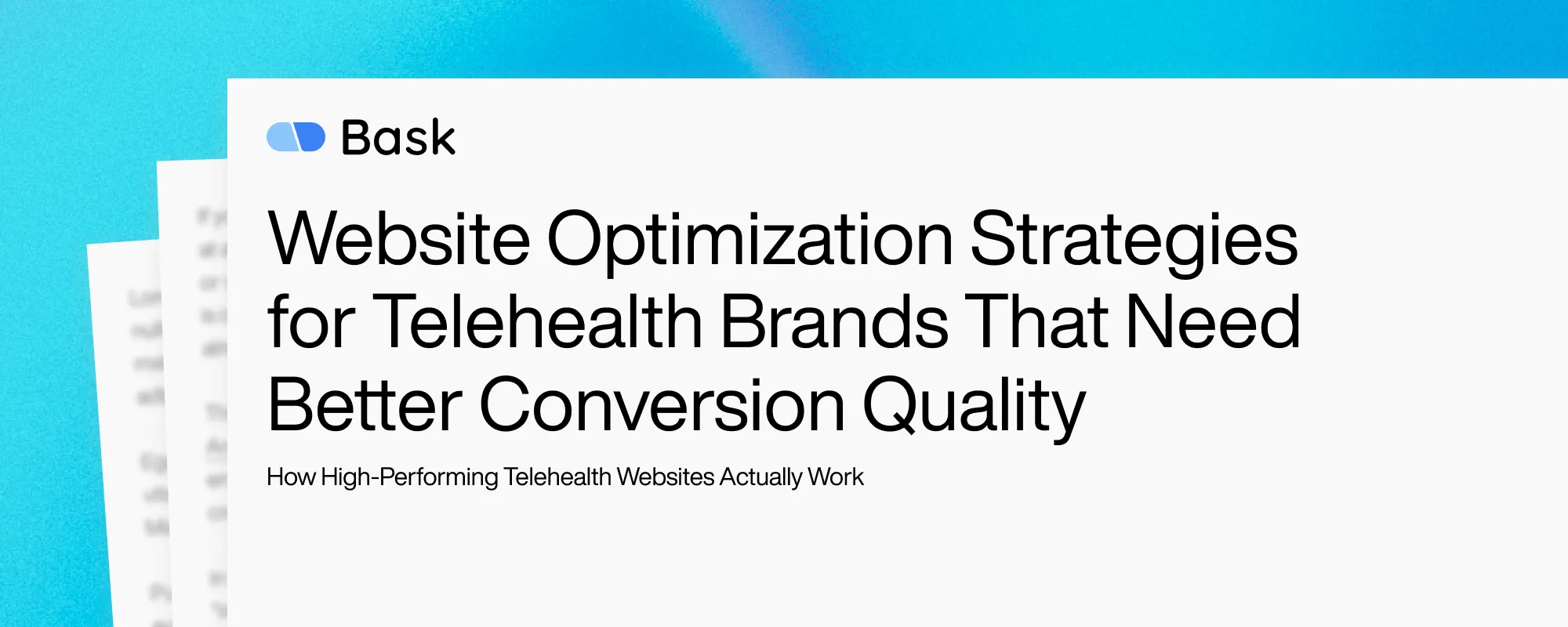 Cover image for Website Optimization Strategies for Telehealth Brands That Need Better Conversion Quality