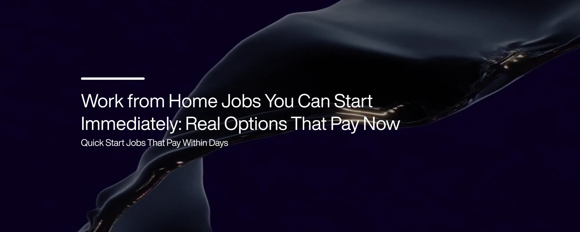 Cover image for Work from Home Jobs You Can Start Immediately: Real Options That Pay Now